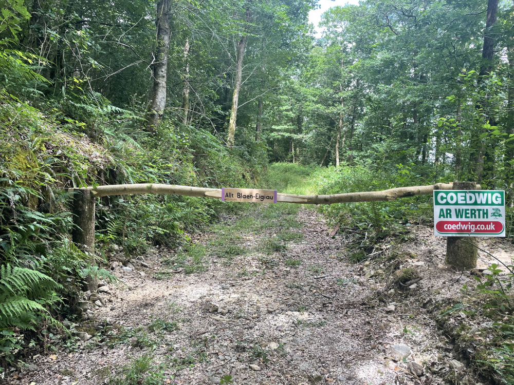 Ride stop entrance for Allt Blaen-Eigiau