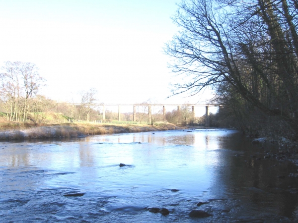 River Ayr and Enterkine viaduct